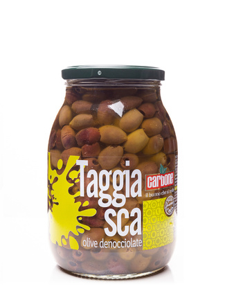 Olive Taggiasche denocciolate in olio e.v. 950gr
