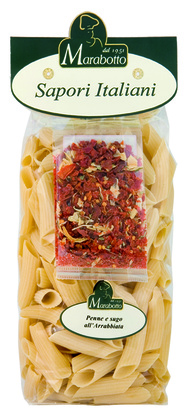 Penne 500gr e sugo all'arrabbiata 30gr