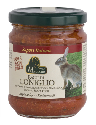Ragù di coniglio grigio di carmagnola 180gr
