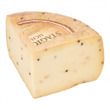Pecorino stagionato siciliano pepe nero 1/4 ~3kg