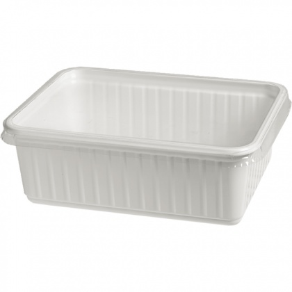 Plastic kilobak+deksel 25st