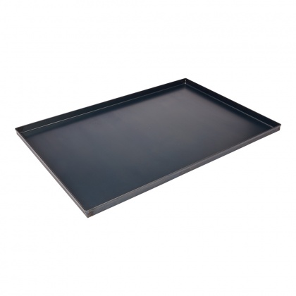 Teglia rettangolare in lamiera bluita 60x40 bordo dritto 2cm