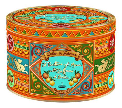 D&G Panettone agrumi e zafferano latta 1kg