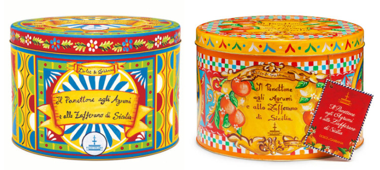 D&G Panettone agrumi e zafferano latta 1kg