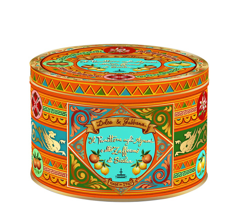 D&G Panettone agrumi e zafferano latta 500gr