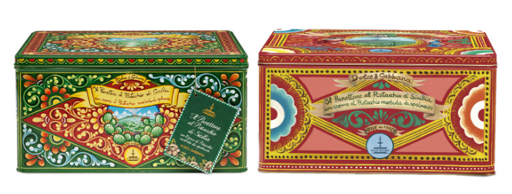 D&G Panettone pistacchio sicilia 800gr +crema - Fiasconaro