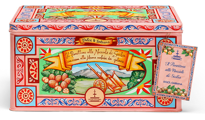 D&G Panettone nocciole di sicilia 800gr + crema Fiasconaro