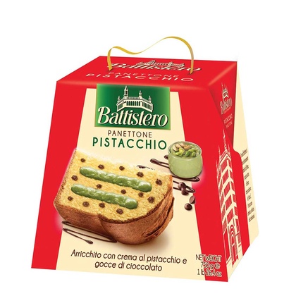 Panettone crema pistacchio e gocce ciok 750gr