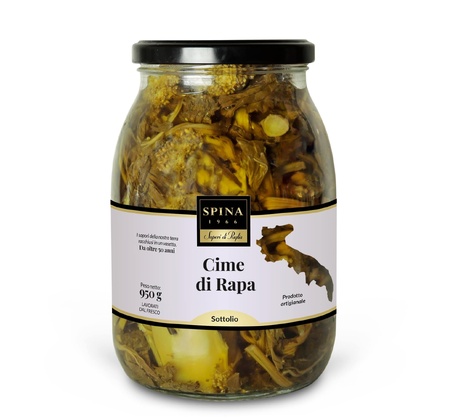 Cime di rape sott'olio 950g