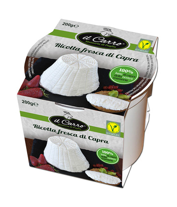 Ricotta fresca di capra bicchiere 200g