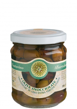 Olive Taggiasche negozio denocciolate olio 180g 