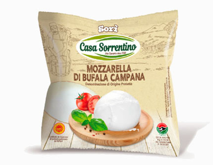 Mozzarella di bufala Campana DOP 'Sorrentino' 250gr 